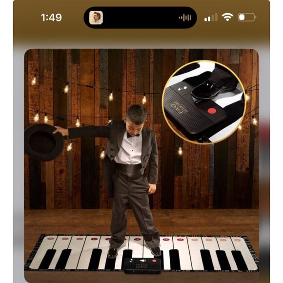 F.A.O Schwarz Giant Dance-On Piano Mat - Picture 2 of 6
